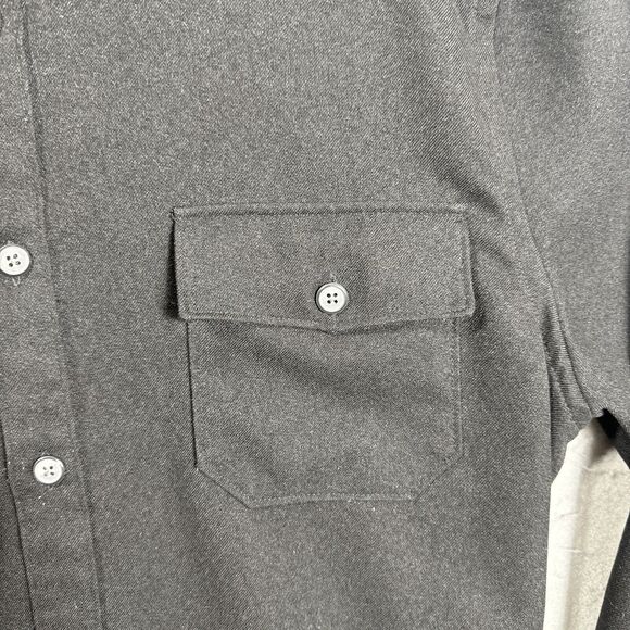 John Henry City Dressing Button Front Mens Size XL Black - Picture 4 of 10